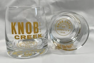 2 Knob Creek Bourbon Whiskey Clermont Kentucky Cocktail Glasses 10 oz - Picture 1 of 3
