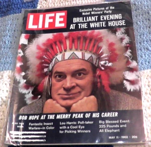 LIFE MAGAZINE MAY 11 1962 BOB HOPE THE WHITE HOUSE NOBEL LOU HARRIS COCA COLA AD - Picture 1 of 6