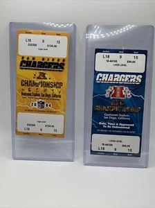 2004 San Diego Chargers AFC Championship Game PHANTOM Tickets Drew Brees LT - Bild 1 von 2