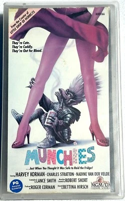 Munchies 1987 VHS Vintage Horror Sex Comedy Cult Gremlins RARE OOP - Clamshell - Image 1 of 4