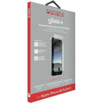 Genuine Zagg iPhone SE/5/5c/5s InvisibleShield Tempered Glass Screen Protector  - Image 1 of 4