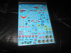 Mig-29 Fulcrum Decalbogen von Print Scale im Maßstab 1/72 - Bild 1 von 2