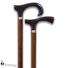 Wooden Walking Stick Cane 2 Handle Design Available Stunning Brown Classic Cane?