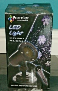 PROYECTOR DE TORMENTA DE NIEVE LUZ LED PREMIER para USO INTERIOR Y EXTERIOR - Imagen 1 de 8