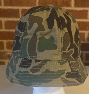 VTG Rare Camp Bucket Hat Boonie Cap Foam Lined Korea Wide Brim Ear Covers S - Picture 1 of 11