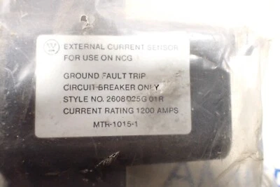Surplus Westinghouse 1200 amp NCG Ground Fault Neutral Sensor 2608D25G01 R - Image 1 of 4