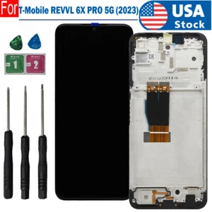 For T-Mobile REVVL 6X Pro 5G TMRV06P5G LCD Touch Screen Digitizer Assembly+Frame - Picture 1 of 6