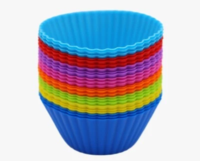 Silikon Muffin Backform 24er Set Muffinform Muffinförmchen Cupcake BPA-Frei - Bild 1 von 4