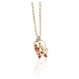 Cute Little Yellow Duck Necklace 3D Solid Cartoon Animal Necklace for Women Girl - Picture 1 of 4
