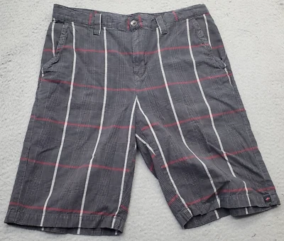 Tony Hawk Bermuda Shorts Mens 32 Multicolor Plaid Cotton Slash Pocket Flat Front - Image 1 of 4