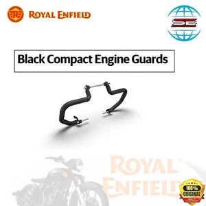 Royal Enfield Super Meteor 650 Escopeta 650 Negro Compacto Motor Protectores KXA00202 - Imagen 1 de 5