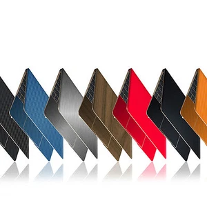 Strukturierte Skin Hülle Aufkleber für 12" Apple MacBook Carbon Decal Case Matt Metall - Bild 1 von 39