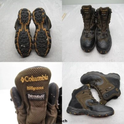 Columbia Boots Men 12 Brown Bugalution Waterproof 200g Insulated -25° Omni Grip - Image 1 of 4