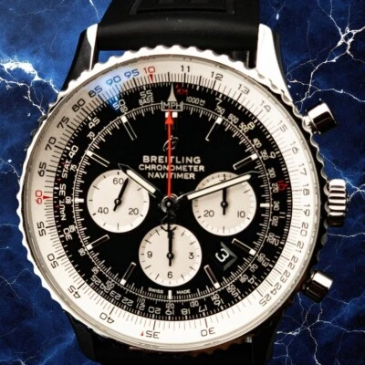 Breitling Navitimer B01 Chronograph 46 Black Dial Stainless AB0127 B&P Warranty - Image 1 of 4