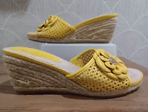 Anne Klein zeppa donna plateau giallo taglia 8M - Foto 1 di 8