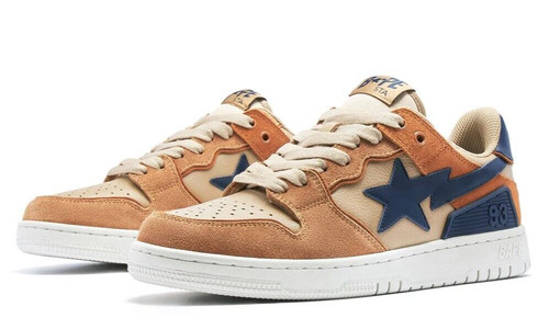 A BATHING APE (BAPE) A Bathing Ape BAPE "SK8 Sta #4" Beige 1I70 191 009 Taglia 9 NUOVO