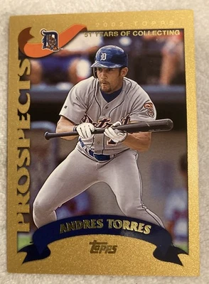 Andres Torres Detroit Tigers 2002 Topps Traded Gold #T174 SN /2002 - Image 1 of 2