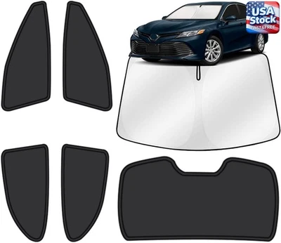 6PCS Car Window Shades for Toyota Camry 2018-2024, Full Window Sunshade Covers Foto 1 de 4