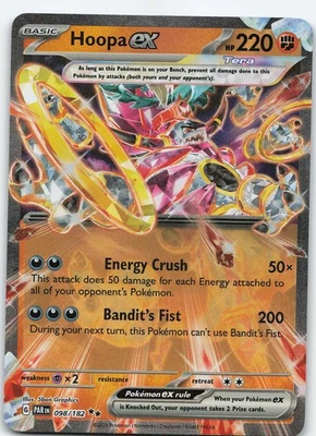 Hoopa ex 098/182 Double Rare Holo SV04: Paradox Rift NM Pokémon - Image 1 of 2