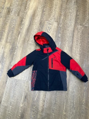 Chaqueta de esquí con incrustación Spyder negra/roja | Juvenil talla 6 Foto 1 de 4