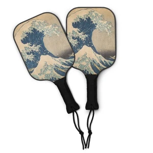 Katsushika Hokusai The Great Wave Pickleball Paddle Set - Picture 1 of 2