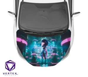 Motoko Ghost in the Shell Anime Hood Wrap Weatherproof Vinyl Decal 50"X60" - Picture 1 of 1