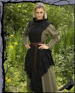 Vestido de mercado medieval - Sobrevestido Raven Epic Armoury - Imagen 1 de 4