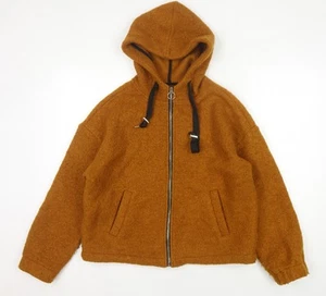 Forever 21 Men's Brown Hooded Jacket Size M Autumn - Picture 1 of 12