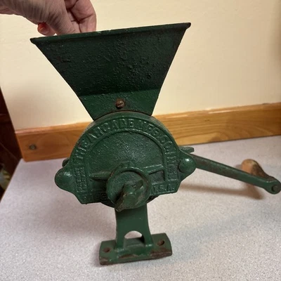 Antigua Arcade de Hierro Fundido de 1940 Mfg Company Verde No. 1 molino de harina Foto 1 de 4