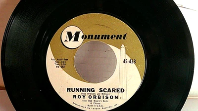 Roy Orbison,Monument 438,"Running Scared"US,7"45,1962 hit rock classic, Mint Foto 1 de 2