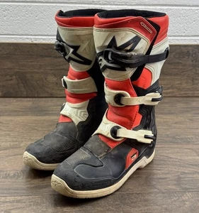 Botas de Motocross Alpinestars Tech 3S Juveniles EE. UU. 7 Negro Blanco Rojo Exterior - Imagen 1 de 10