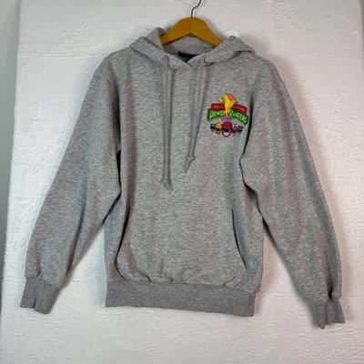 Sudadera con Capucha Mighty Morphin Power Rangers Para Hombre Pequeña Gráfica Gris Sudadera Foto 1 de 4