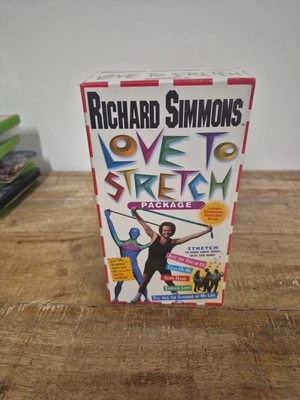 Richard Simmons Love To Stretch (VHS, 1998) w/  Stretchin' Strap NEW SEALED - Image 1 of 4