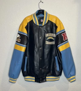 Giacca Los Angeles Chargers NFL G-III Faux Varsity in OTTIME CONDIZIONI! Taglia XL - Foto 1 di 20