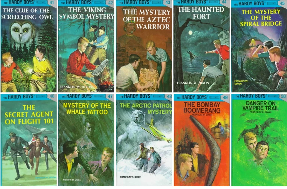 HARDY BOYS от Franklin W. Dixon СООТВЕТСТВУЮЩИЙ коллекционный набор книг в твердом переплете 41-50! - Изображение 1 из 1