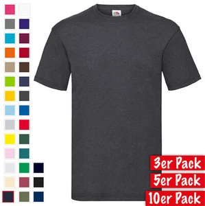3er, 5er, 10er Pack Fruit of the Loom Valueweight T Mehrpack Herren T-Shirt - Bild 1 von 46