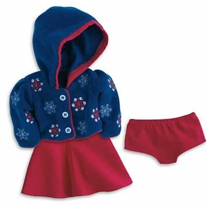 NIB ~American Girl Molly's Skating Outfit~ Complete Molly Hooded Jacket Skirt - Picture 1 of 12