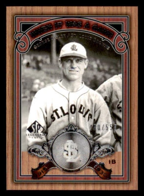 2006 SP Legendary Cuts Baseball Chronology Gold #GS George Sisler /550 - Image 1 of 2