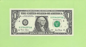 2001 ..UNCIRC $1 D 3794 2973 B .... 2001 $1 D-B BELLA BANCONOTA FRN - Foto 1 di 2