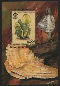 Obervolta 1984 - Mi-Nr. Block 80 A ** - MNH - Pilze / Mushrooms - Bild 1 von 1