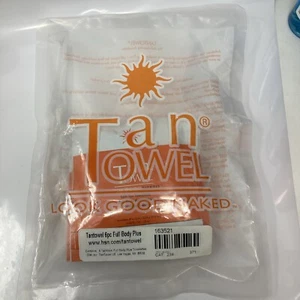 6 Pack TAN TOWEL PLUS Full Body Sunless Self Tanning Towelettes *Factory Sealed* - Picture 1 of 3