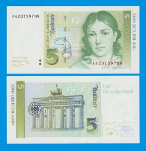 Germany Federal Republic 5 Mark P 37, 1991 UNC - Picture 1 of 1