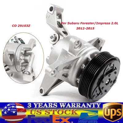 AC Air Compressor for Subaru Forester Impreza XV Crosstrek 2012 2013 2014 2015 - Image 1 of 4