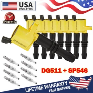 8Pack Ignition Coils and Iridium Spark Plugs For 2005-2008 Ford F150 5.4L DG511 - Picture 1 of 12