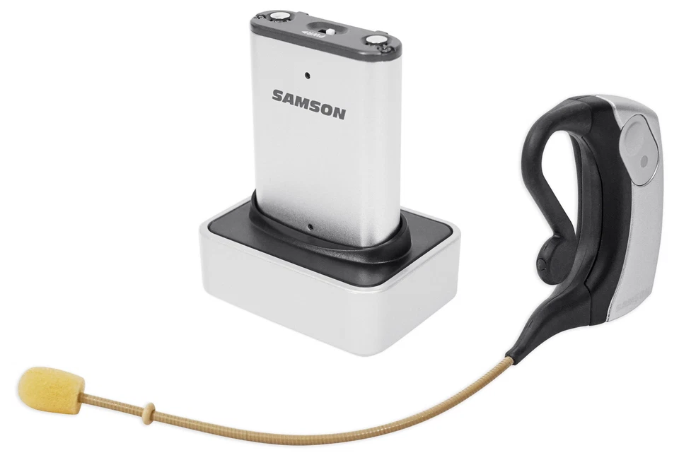 Samson AirLine Micro Wireless Ear Microphone+Transmitter 4 Church Sound Systems - Image 1 of 4