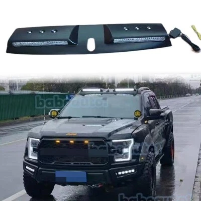 车顶灯条 LED DRL 灯光泽黑色适用于福特 Ranger 2012 - 2021 — 第 1/4 张图片