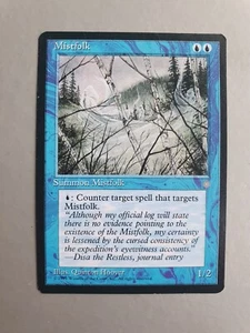Mistfolk, MTG Ice Age (1995), Common Blue Creature NM - Picture 1 of 2