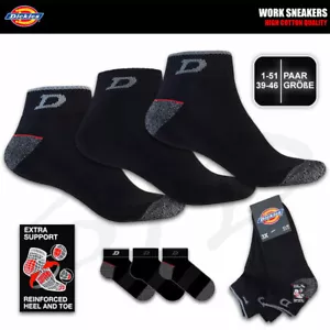 DICKIES WORK SNEAKER SOCKEN ArbeitsSneaker Arbeitssocken Strümpfe Füßlinge 39-50 - Bild 1 von 4