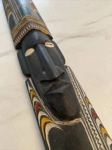 Papua New Guinea Carved Wood Mask Chambri Lakes - Picture 1 of 10