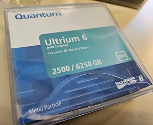 Single (1) Quantum LTO6 Ultrium Data Cartridge 2500/6250GB MR-L6MQN-01 BRAND NEW - Picture 1 of 5